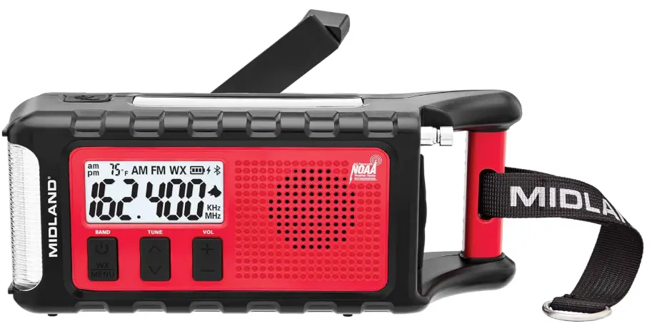Midland ER310PRO Emergency Solar Radio for Earthquake Survival